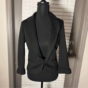 Amanda+Chelsea Textured Solid Black Blazer Jacket, Size 2, New w/ Tags